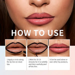 Waterproof Lip Liner Peel Off Tattoo Lipgloss Waterproof Long Lasting Matte Lip Tint Brown Contour Tear-off Lips Stain Cosmetic BareGlow
