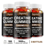 Creatine Monohydrate Gummies - Boost Energy, Build Muscle Mass, and Improve Athletic Performance BareGlow