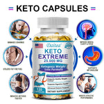Daitea Keto Supplement 25000mg – Supports healthy eating, weight management, supports immunity, 120 capsules supplements BareGlow