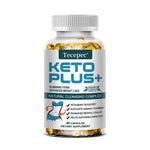 Tecepec Keto Plus+ Weight Loss Supplement Fat Burning Capsules Malic Acid Burn Belly Fat and Muscle Supplement Ketogenic Diet BareGlow