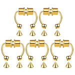 5pcs Stainless Steel Magnet Fake Nose Ring Hoop Fake Piercing Hoop Septum Rings For Women Fashion Gothic Rock Body Jewelry Gifts BareGlow