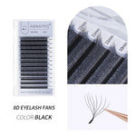 ANNAFRIS Premade Volume Fan YY 3D 4D 5D W-Shaped Lash Automatic Flowering W Lashes Extension Natural Soft Full Dense Mink Lash BareGlow