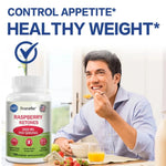 Raspberry Ketones Capsules - Fat Burning, Metabolism Boosting, Healthy Weight Management, Appetite Suppressant BareGlow