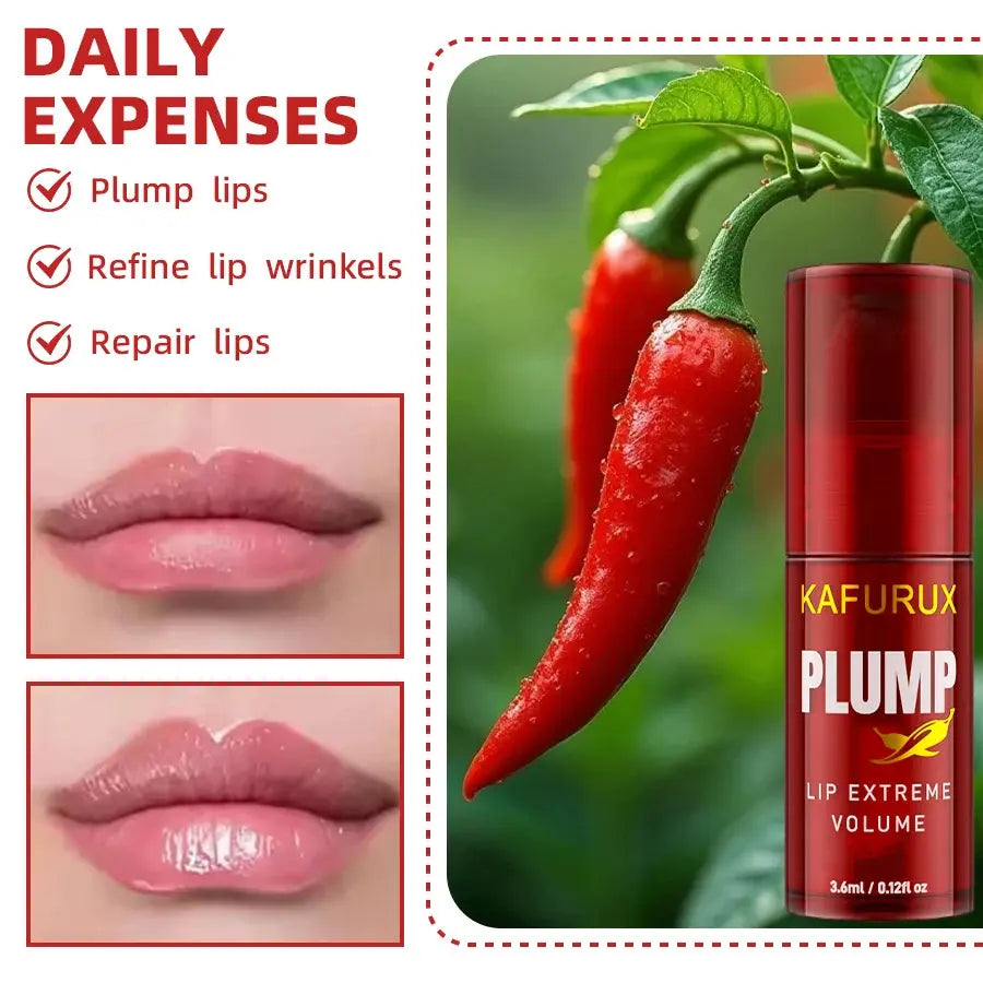 1/2PCS Lip Plump Long Lasting Lip Oil Moisturizing Lip Gloss Serum Instant Volumising Essence Oil Repair Lip Fine Lines Increase BareGlow