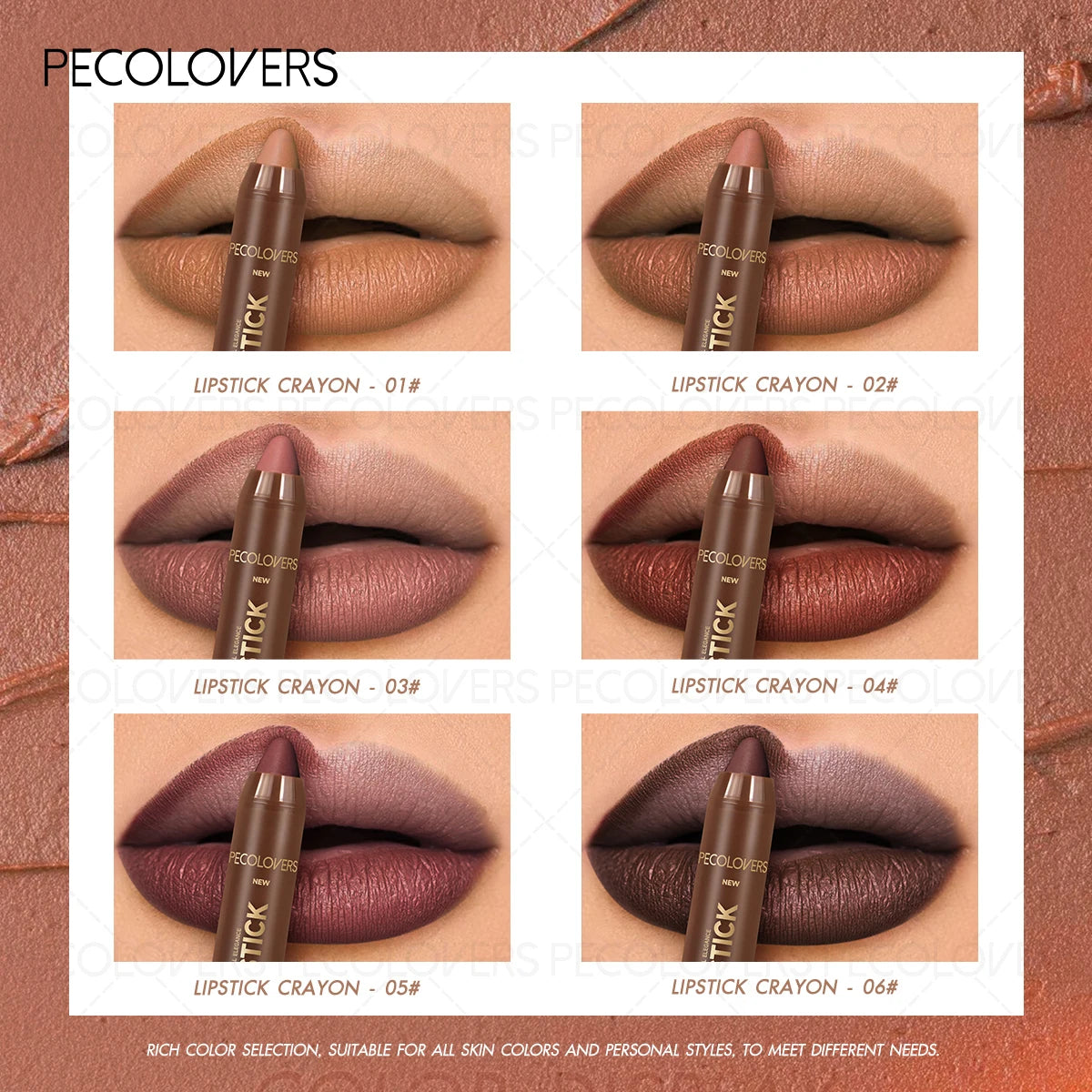 2-in-1 Lip Liner and Lipstick (1PC) - Matte Finish, For Defining Lip Contour, Fits Autumn and Winter Makeup Styles