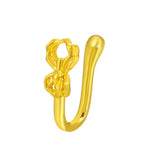 Fashion Gold Color Dragon Butterfly Fake Nose Ring for Women Africa Copper Helix U Shape Faux Aro Nariz Piercing BareGlow