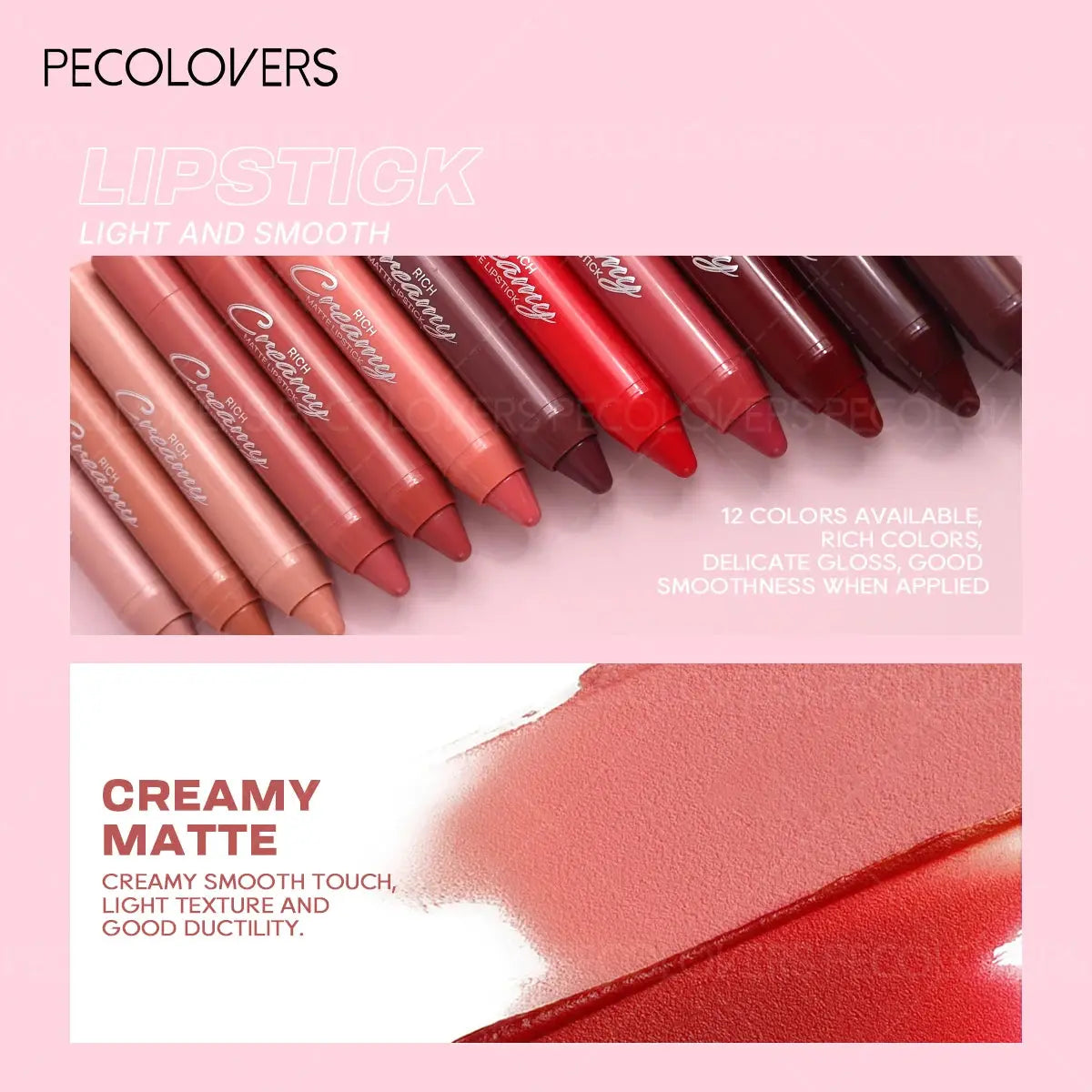 Lip Liner, Depicts Lip Contours, Full and Charming Lips, Multiple Colors To Choose From, Does Not Dry Out, Lip Cosmetics BareGlow
