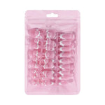 60PCS/box High Quality Nail Art Tips Toe Press On Nails White Black Pink Blue French Tips False Nails Tip Fake Nails Short BareGlow