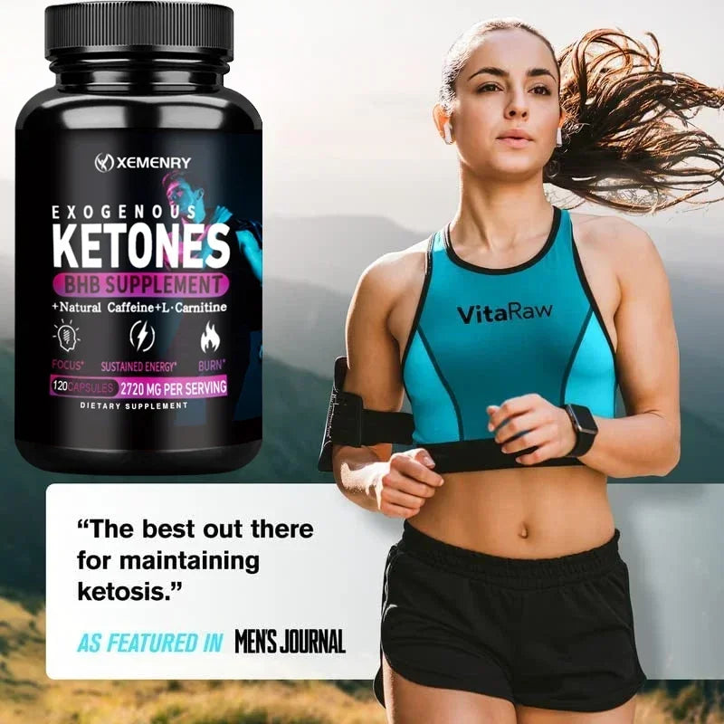 Keto BHB Exogenous Ketone - Fat Burning, Slimming, Appetite Suppressant, Weight Management Supplement, Boosts Metabolism BareGlow
