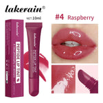 Lakerain 10ml Lip Balm Gel Texture Long Lasting Moisturizing Restore Replenish Non-Sticky Fragrance-Free Tinted Lip Serum Makeup BareGlow