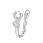 Fashion Gold Color Dragon Butterfly Fake Nose Ring for Women Africa Copper Helix U Shape Faux Aro Nariz Piercing BareGlow