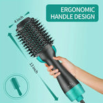 BLUTOOL 4-in-1 One-Step Negative Ion Hair Dryer and  Hot Air Brush, Reduces Frizz and Static, Quick-Dry Volumizing BareGlow