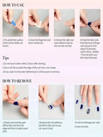 10PCS Long Oval Handmade Press On Nails,Gradual Gentle Style,Suitable For Festivals Parties And Daily Wear. BareGlow