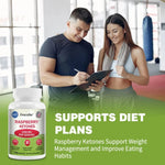 Raspberry Ketones Capsules - Fat Burning, Metabolism Boosting, Healthy Weight Management, Appetite Suppressant BareGlow