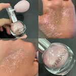 Highlighter Powder Spray Longwear sparkle fairy powder High Gloss Glitter Spray Body Bronzer For Face Body Makeup Cosmetics BareGlow