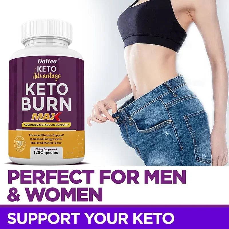 Fat Burning Weight Loss Keto Capsules - Metabolism, Healthy Weight Management, Appetite Suppression, Energy, Muscle Mass BareGlow