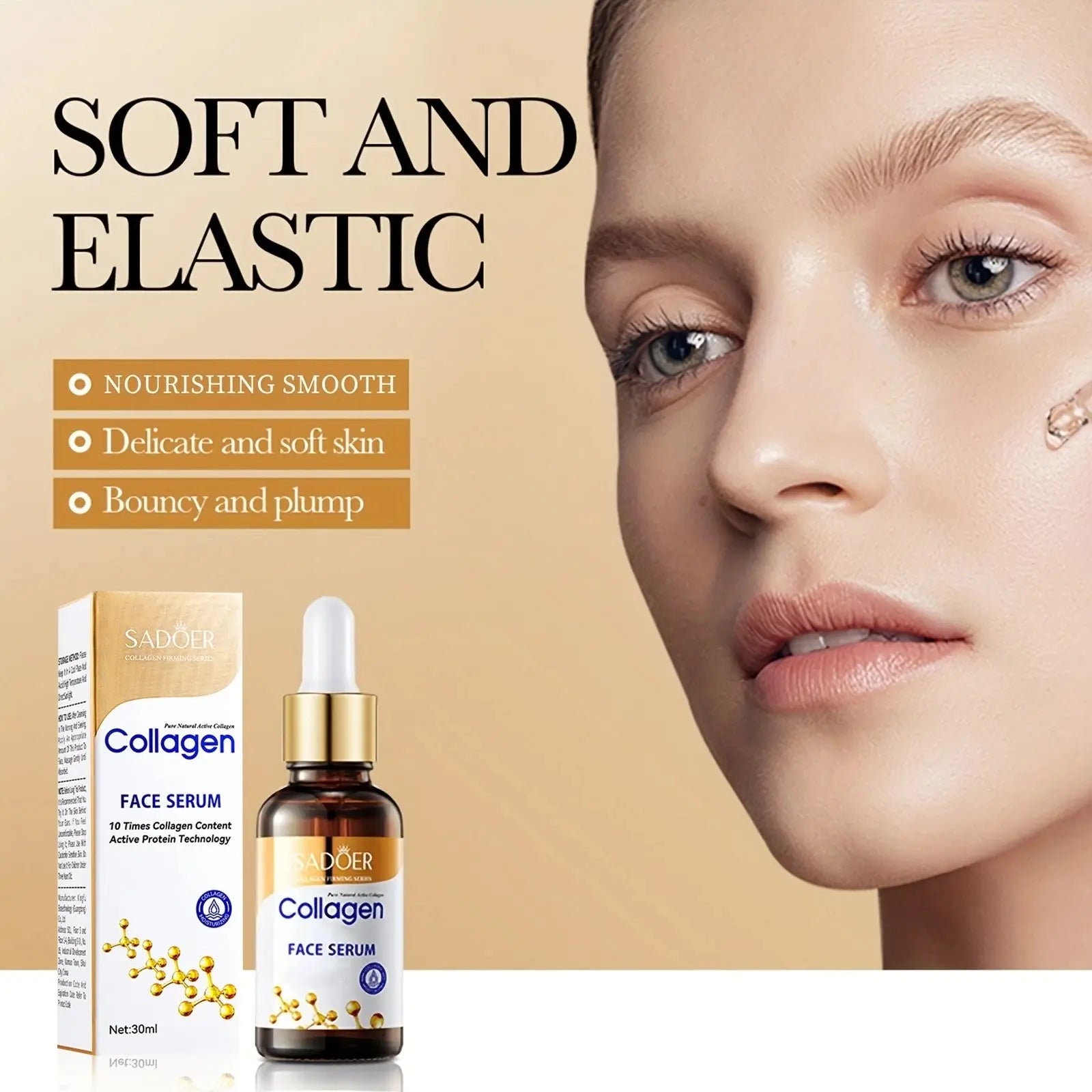 Collagen Skin Care Set, 6Pcs Face Care Sets for Women, Firming Skin, Smooth Skin, Hydrating Skin Care Set BareGlow