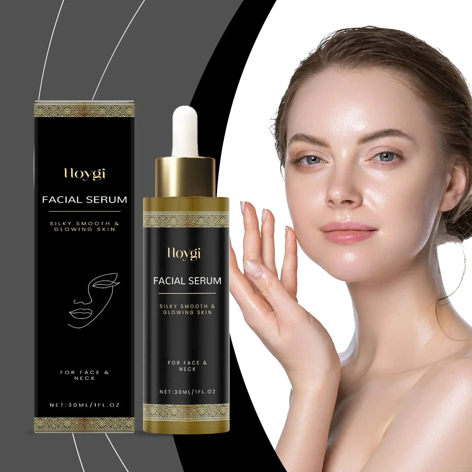 Facial Care Essence, Moisturizing, Radiance - Boosting, Lightweight, Hydrating, Smooth, Soft & Elastic Skin, Skincare Serum BareGlow
