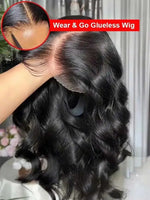 40 42 Inch 250% Wear And Go Glueless Wigs Body Wave Human Hair Wigs 13x4 13X6 Wet and Wavy HD Lace Frontal Wigs For Women BareGlow