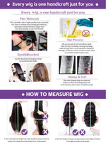 250% Glueless Wig Body Wave Human Hair Wigs Pre Cut 13x4 13x6 HD Lace Frontal Wigs Pre Plucked Curly Lace Front Human Hair Wigs BareGlow