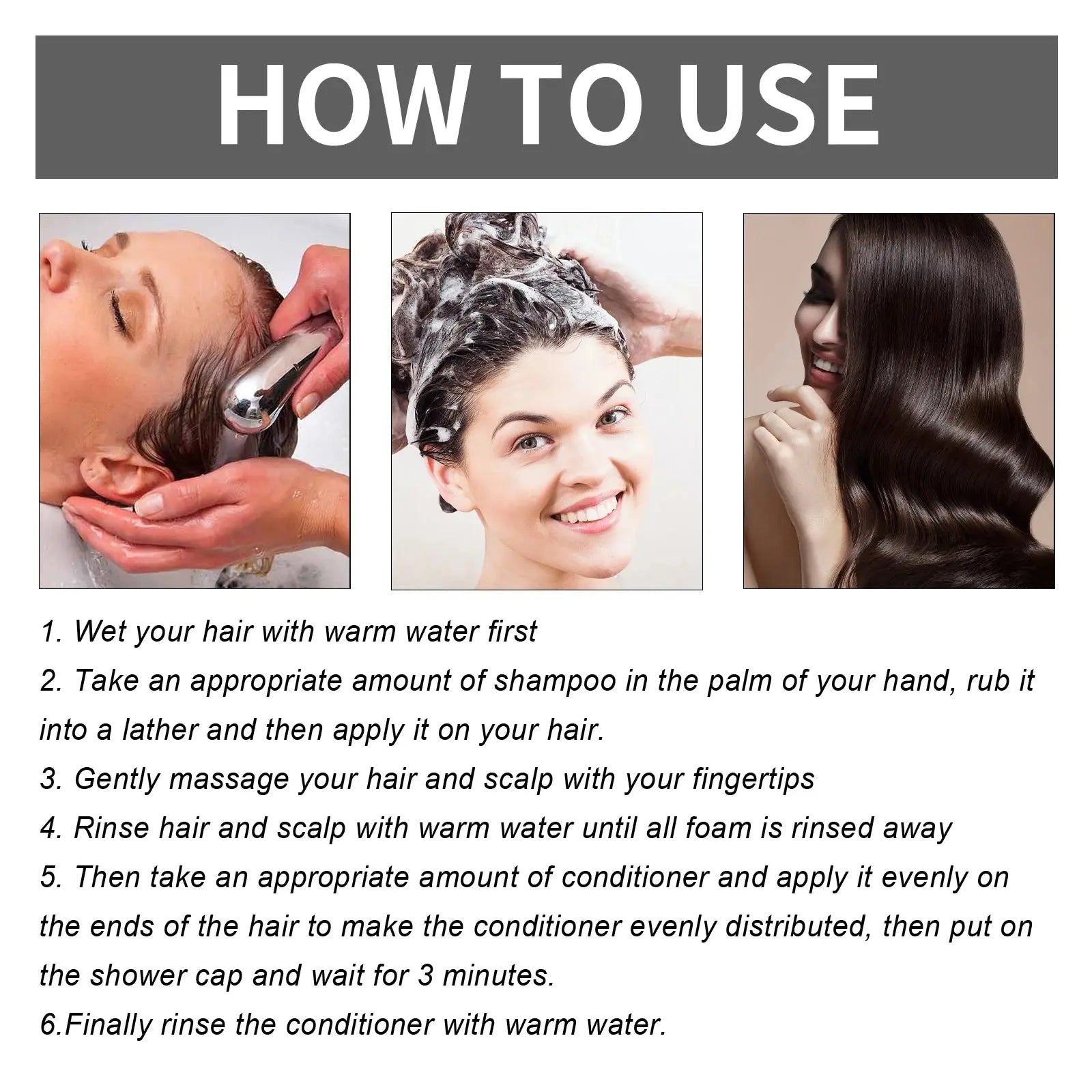 Biotin Rosemary Shampoo Care Set Shampoo Conditioner For All Hair Types Hair Shampoo Paraben Free Healthy Hair Care Gift BareGlow