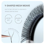 ANNAFRIS Premade Volume Fan YY 3D 4D 5D W-Shaped Lash Automatic Flowering W Lashes Extension Natural Soft Full Dense Mink Lash BareGlow