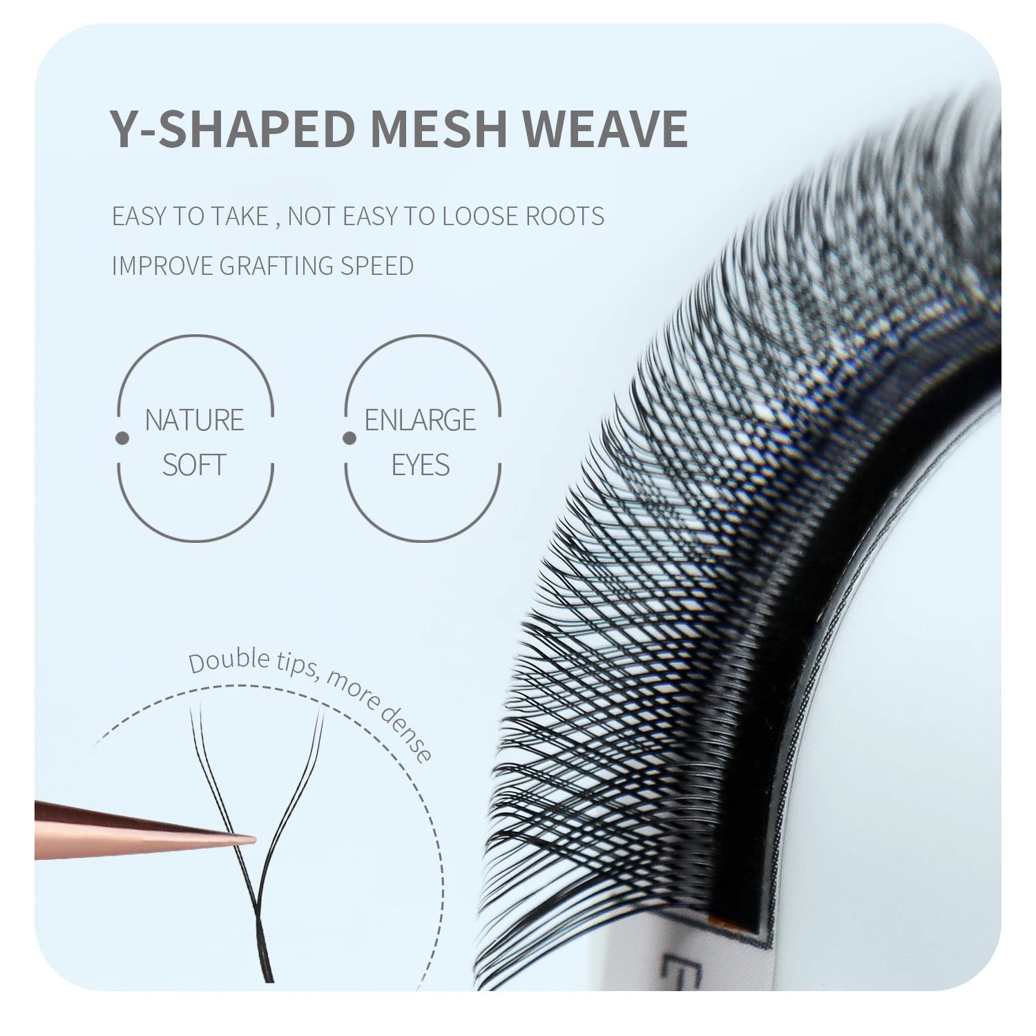 ANNAFRIS Premade Volume Fan YY 3D 4D 5D W-Shaped Lash Automatic Flowering W Lashes Extension Natural Soft Full Dense Mink Lash BareGlow