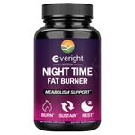 Night Fat Burner - Boost Metabolism, Improve Sleep & Curb Cravings for Effective Weight Loss (Men & Women) BareGlow