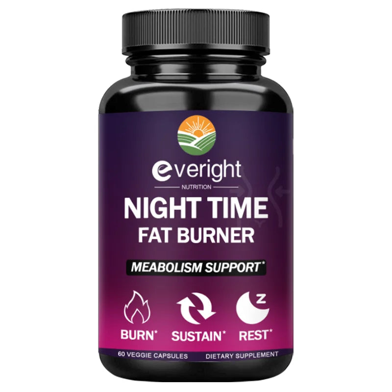 Night Fat Burner - Boost Metabolism, Improve Sleep & Curb Cravings for Effective Weight Loss (Men & Women) BareGlow