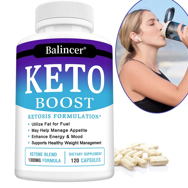 Weight Loss Organic Keto Detox Capsules Flat Belly Deep Cleansing Provides Energy Fat Burning Appetite Suppressant Supplements BareGlow