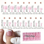 30pcs Square ToeNail Tips Summer French Gradient False Toe Nails Wearable Short Square Foot Nails Set Press On Nail BareGlow