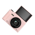Digital Camera for Vlogging 5K Output 180 Flip Screen 75MP Sensor 18x Zoom Electronic Stabilization Compact Design BareGlow