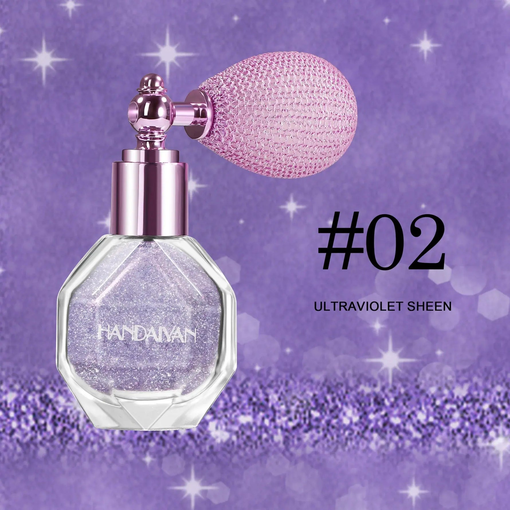 5 Color Body Highlight Powder Spray Brightening Sparkling Glitter Clothes Face Hair Makeup Highlighter Spray BareGlow