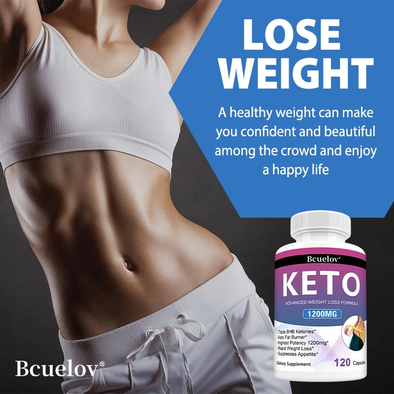 Keto Supplement, 120 Capsules, Supports Keto Diet, for Men and Women, Weight Management, Energy Support, Appetite Control BareGlow