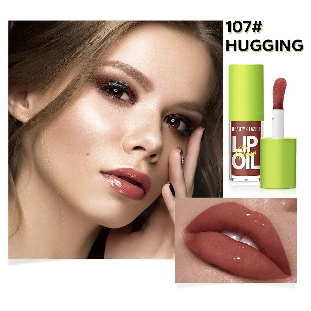 Beauty Glazed Rare Bright Lustrous Lip Essence Moisturizing Shine Shimmer Plumping Lip Tint  Care Oil Gloss for Lip Enhancement BareGlow