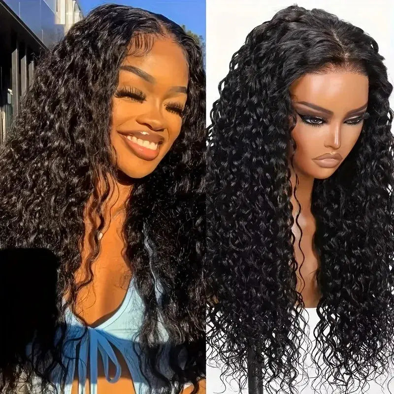 Glueless Burmese Curly Human Hair Wig Ready to Wear 13x4 Deep Wave Curly Lace Front Human Hair Wigs For Woman on Clearance Sale BareGlow
