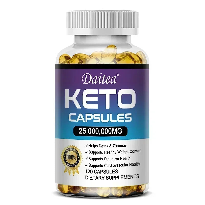Keto Capsules - Weight & Fat Management, Burn Belly Fat, Detoxification, Digestion, Immunity - High Strength Ketone Supplement BareGlow