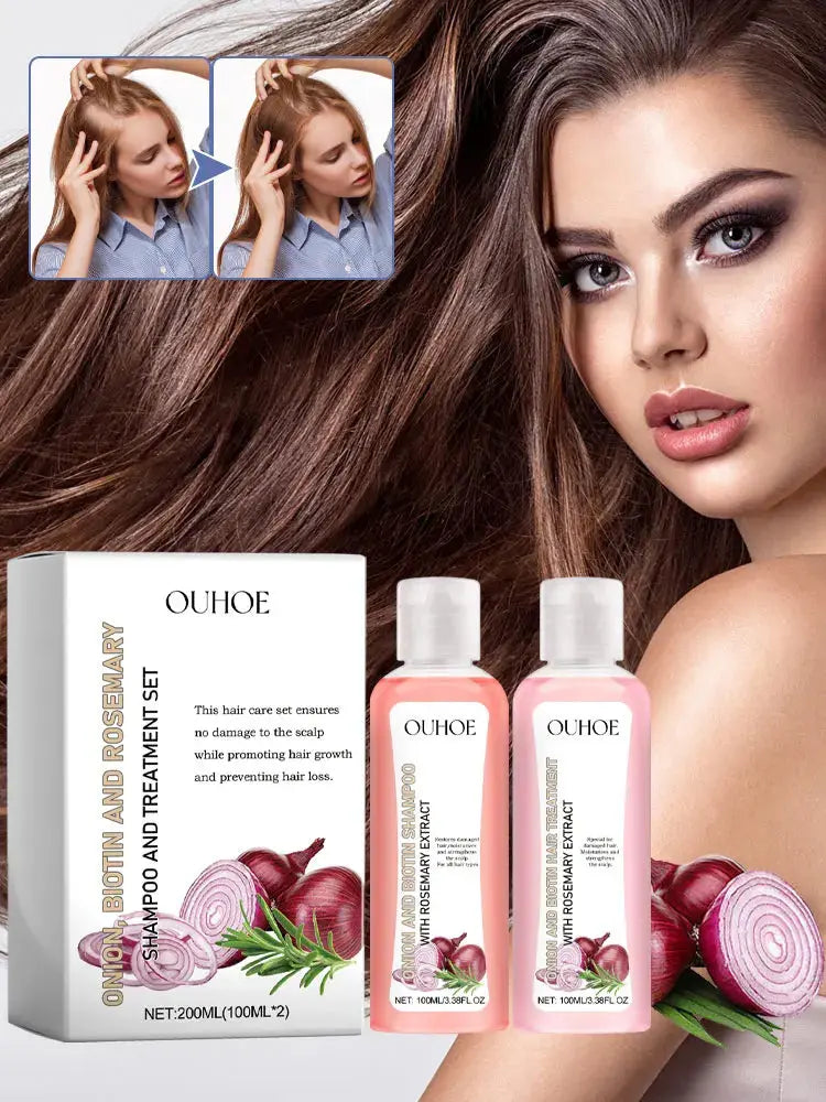 Biotin Rosemary Shampoo Care Set Shampoo Conditioner For All Hair Types Hair Shampoo Paraben Free Healthy Hair Care Gift BareGlow