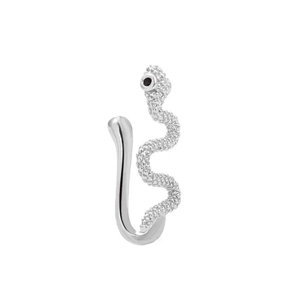 Fashion Gold Color Dragon Butterfly Fake Nose Ring for Women Africa Copper Helix U Shape Faux Aro Nariz Piercing BareGlow