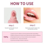 Lakerain 10ml Lip Balm Gel Texture Long Lasting Moisturizing Restore Replenish Non-Sticky Fragrance-Free Tinted Lip Serum Makeup BareGlow
