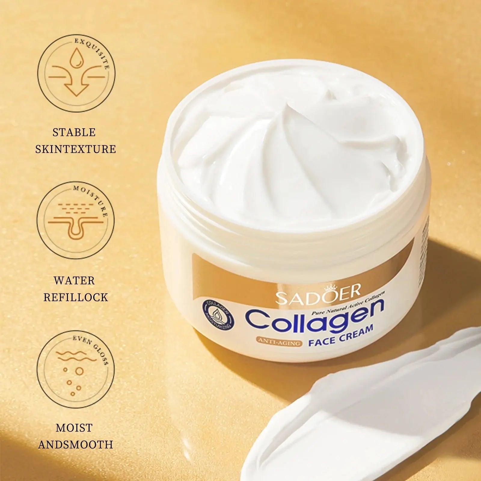 Collagen Skin Care Set, 6Pcs Face Care Sets for Women, Firming Skin, Smooth Skin, Hydrating Skin Care Set BareGlow