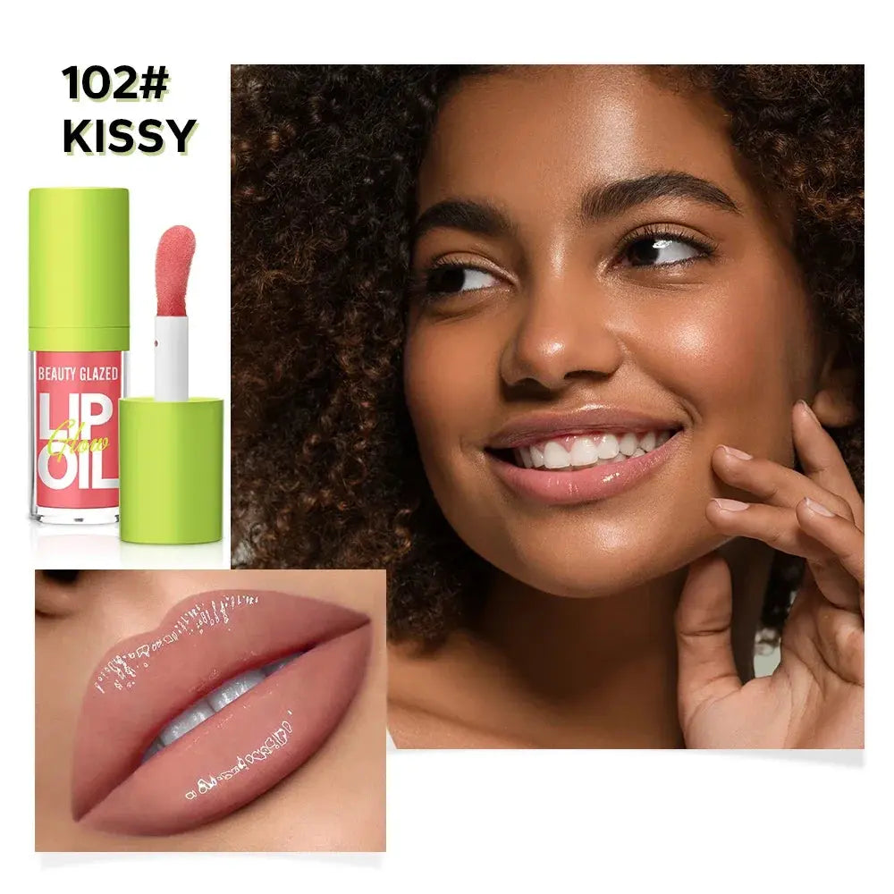 Beauty Glazed Rare Bright Lustrous Lip Essence Moisturizing Shine Shimmer Plumping Lip Tint  Care Oil Gloss for Lip Enhancement BareGlow
