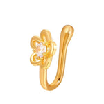 Fashion Gold Color Dragon Butterfly Fake Nose Ring for Women Africa Copper Helix U Shape Faux Aro Nariz Piercing BareGlow