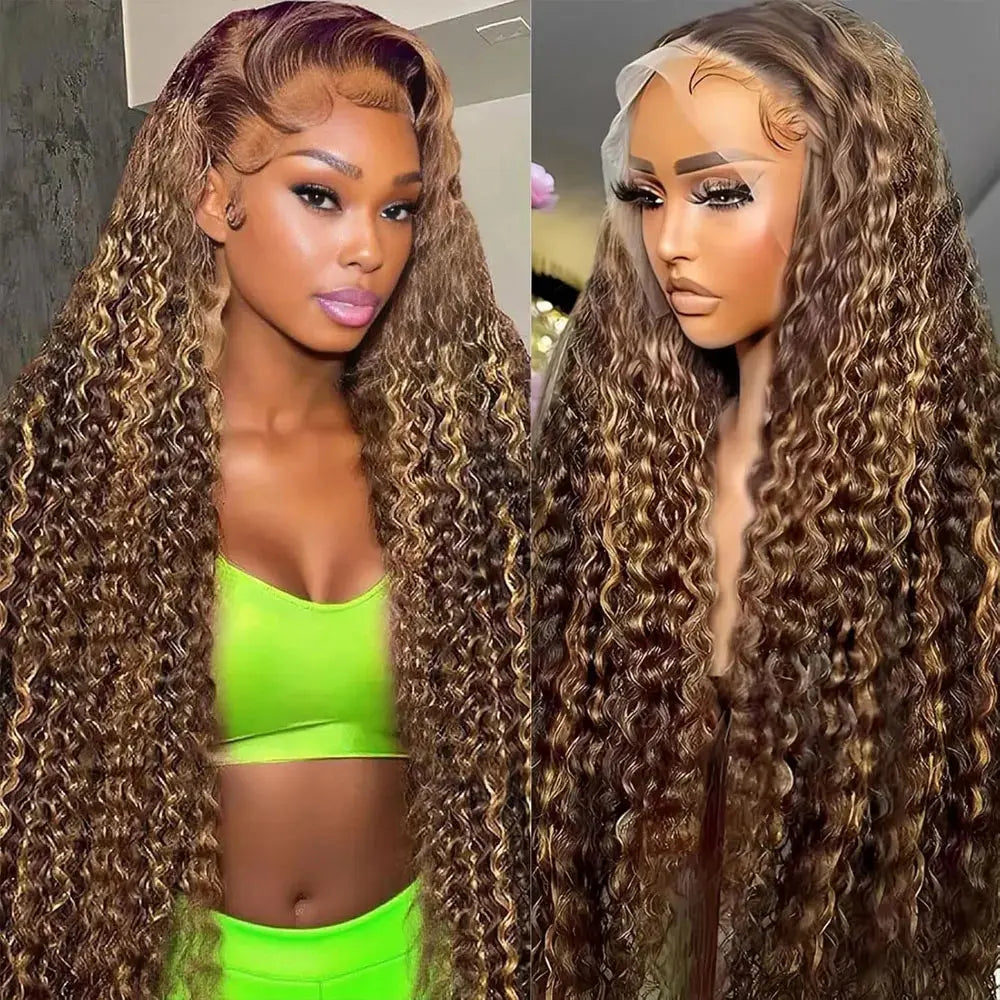 Highlight Wigs Colored Straight Lace Front Human Hair Wigs For Women Honey Blonde Straight 13x4 Hd Lace Frontal Wigs Human Hair BareGlow