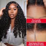 Glueless Burmese Curly Human Hair Wig Ready to Wear 13x4 Deep Wave Curly Lace Front Human Hair Wigs For Woman on Clearance Sale BareGlow