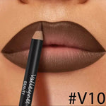 4pcs Lip Kit Set-3pcs Lip Liner+1pc Lip Glaze, Waterproof&Long-Lasting Matte Effect,Versatile for Casual & Formal Occasions, BareGlow