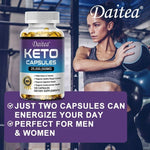 Keto Capsules - Weight & Fat Management, Burn Belly Fat, Detoxification, Digestion, Immunity - High Strength Ketone Supplement BareGlow