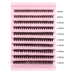 Super Bunch Mink Eyelashes 1 Box/200 Bundles Natural Eyelash Extension 3D Russia Individual Cluster Makeup Tools Lashes Cilia BareGlow