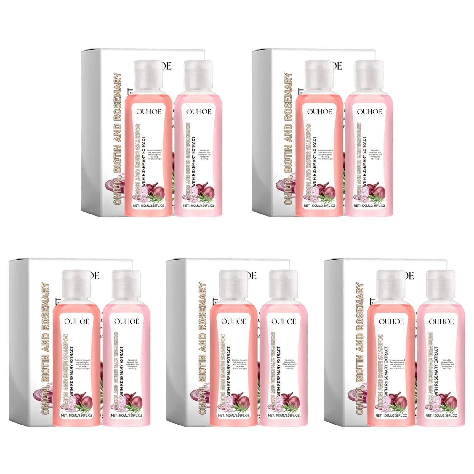 Biotin Rosemary Shampoo Care Set Shampoo Conditioner For All Hair Types Hair Shampoo Paraben Free Healthy Hair Care Gift BareGlow