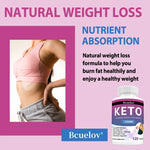 Advanced Keto Capsules, Weight Management, Metabolism Boost, Appetite Control, Energy Support, Digestive Health Supplement BareGlow